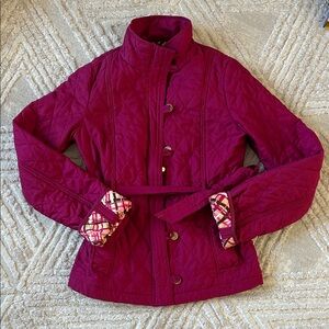 Lilly Pulitzer Pink and Brown Quilted Jacket